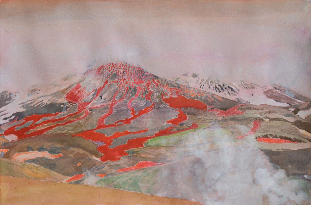 Násilná sopečná erupce od Karin Bos