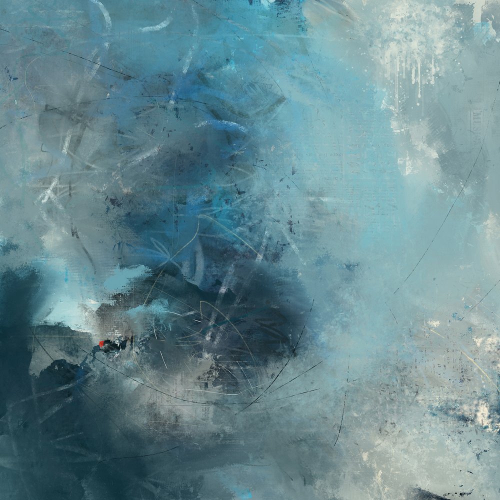 Abstraktní „Ocean Blues“ od Laura H Gibson