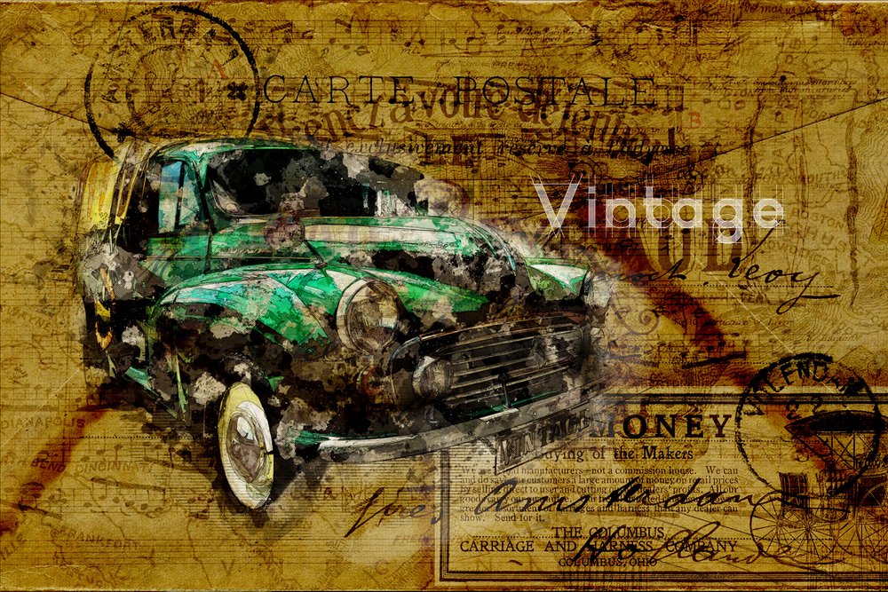 Cestovní mapa pro veterány od Lembayung senja studio [Vintage Poster]