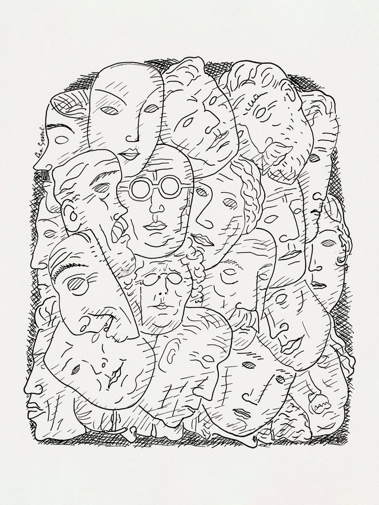 Masky od Leo Gestel