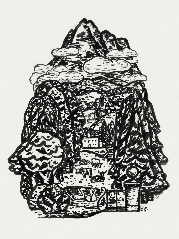 Horská krajina (cca 1891–1941) od Leo Gestel