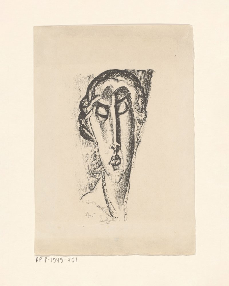 Portrét neznámé ženy od Leo Gestel