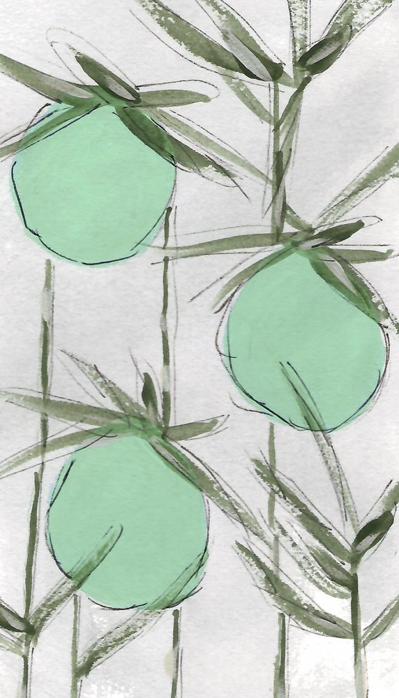 Abstrakt: Green Botanicals od Lori Ann Folz