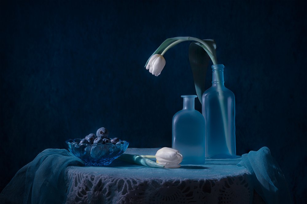 Elegantní modré zátiší od Lydia Jacobs