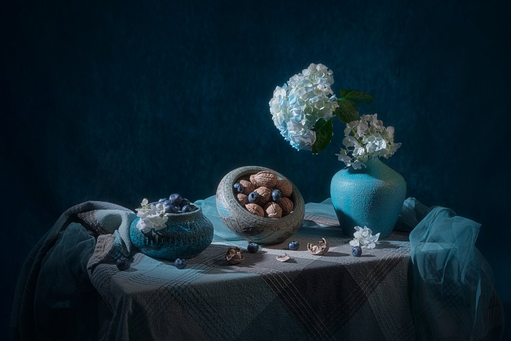 Elegantní modré zátiší od Lydia Jacobs