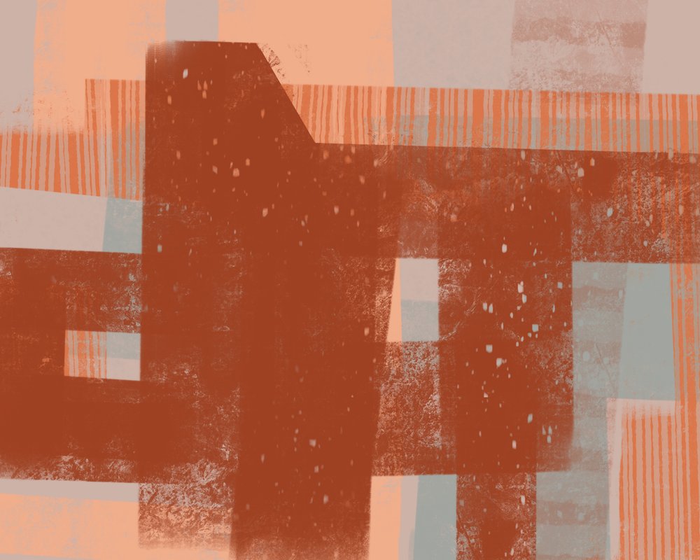 Rust – Geometrické vrstvy od MANSI SAXENA