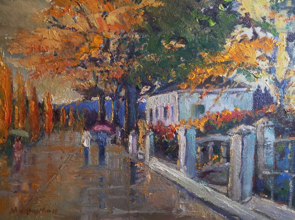 Podzimní deštivá ulice od Matthys Moss