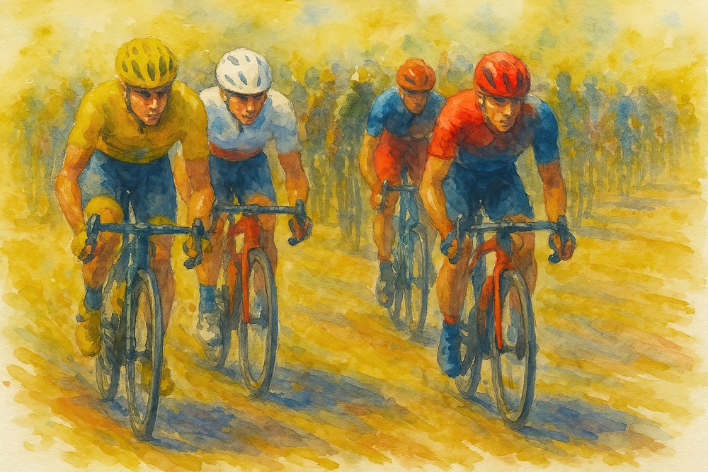Záběry z cyklistického závodu od Natalie Bruns
