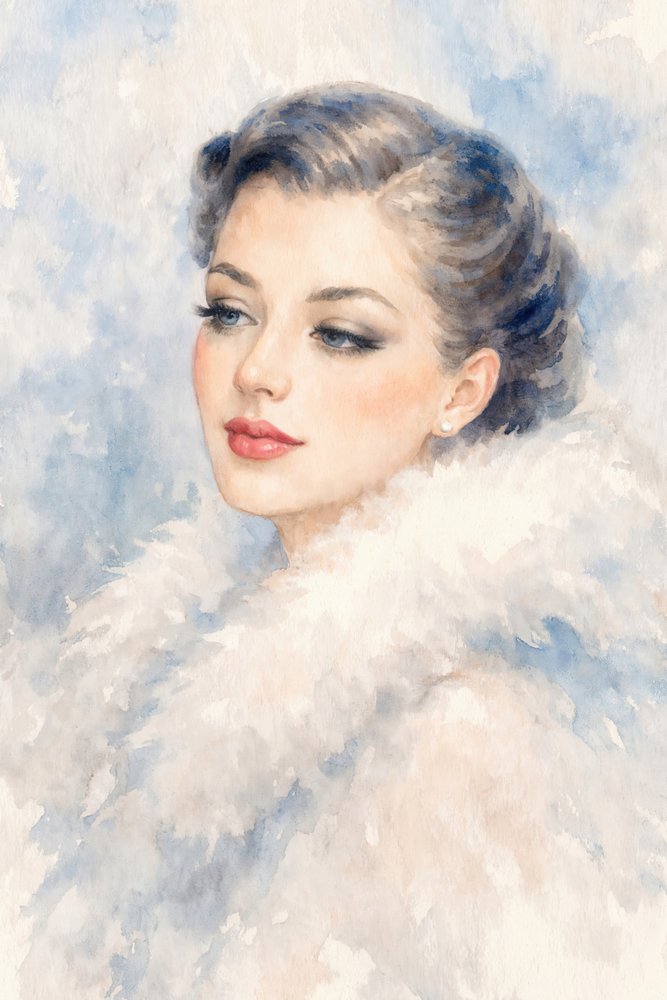 Elegantní zimní portrét od Natalie Bruns
