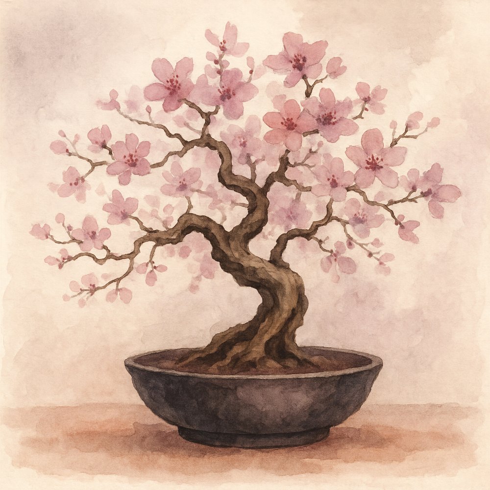 Bonsai z růžové třešně od Natalie Bruns