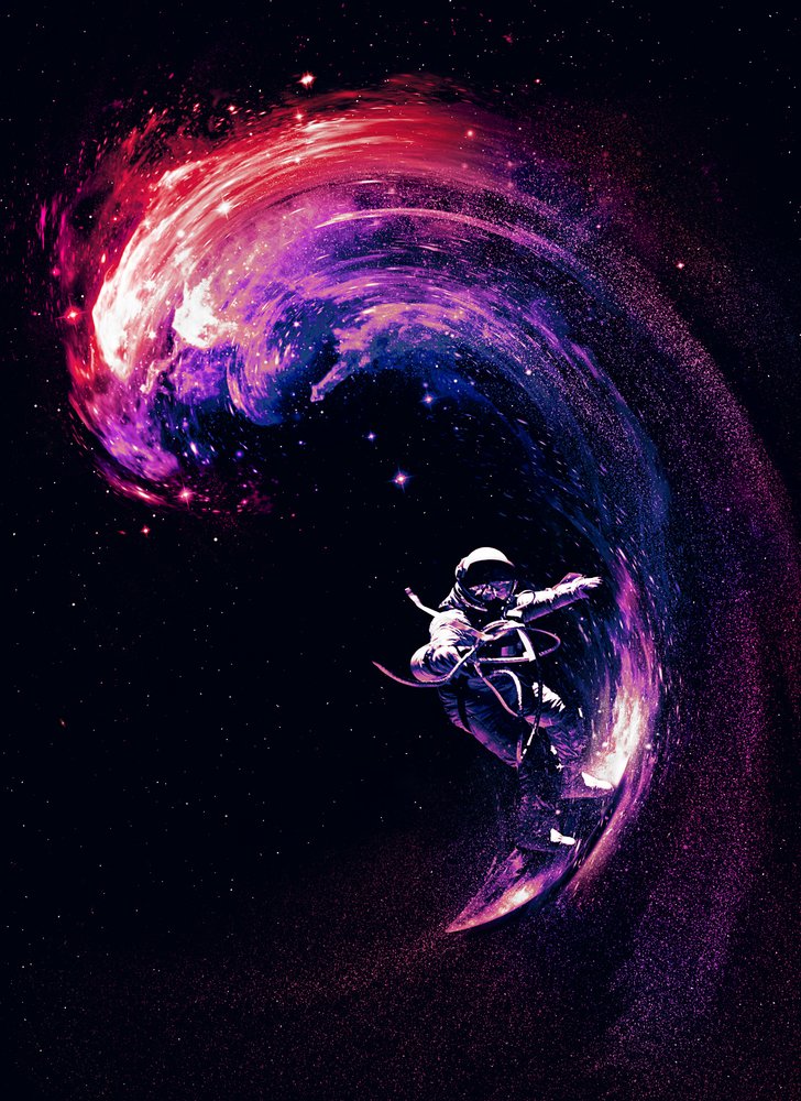 Astronaut Cosmic Surf od Nicebleed