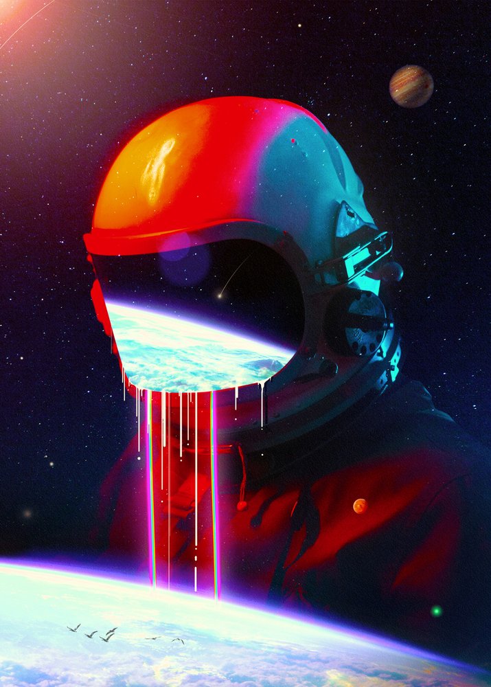 Astronaut – Průběh pohledu na Zemi od Nicebleed