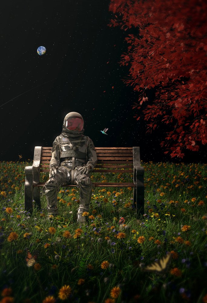 Kosmická zahrada astronauta od Nicebleed