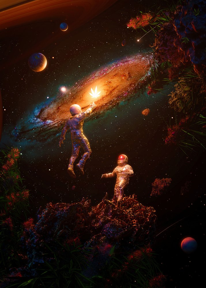 Astronauti – Kosmický list od Nicebleed
