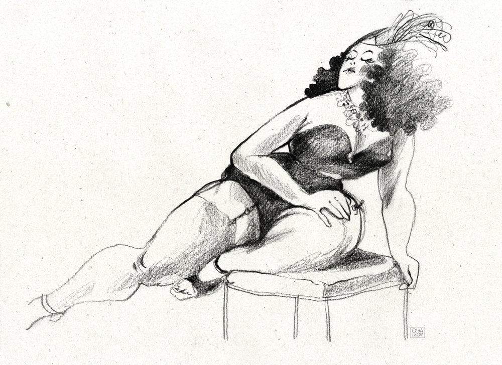 Křivky, pin-up a glamour od Olga Skomorokhova
