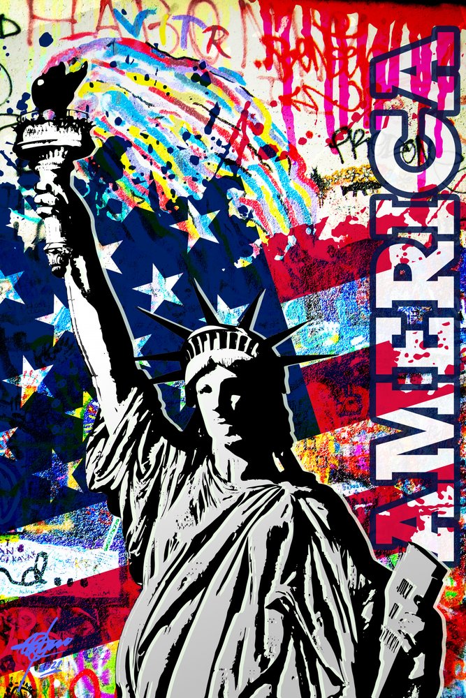 Americké graffiti svobody od Osvaldo Russo