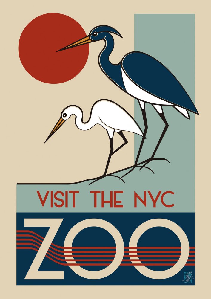 Zoo v New Yorku ve stylu art deco od Osvaldo Russo