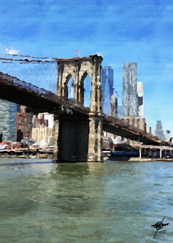 Odrazy na Brooklynském mostě od Osvaldo Russo