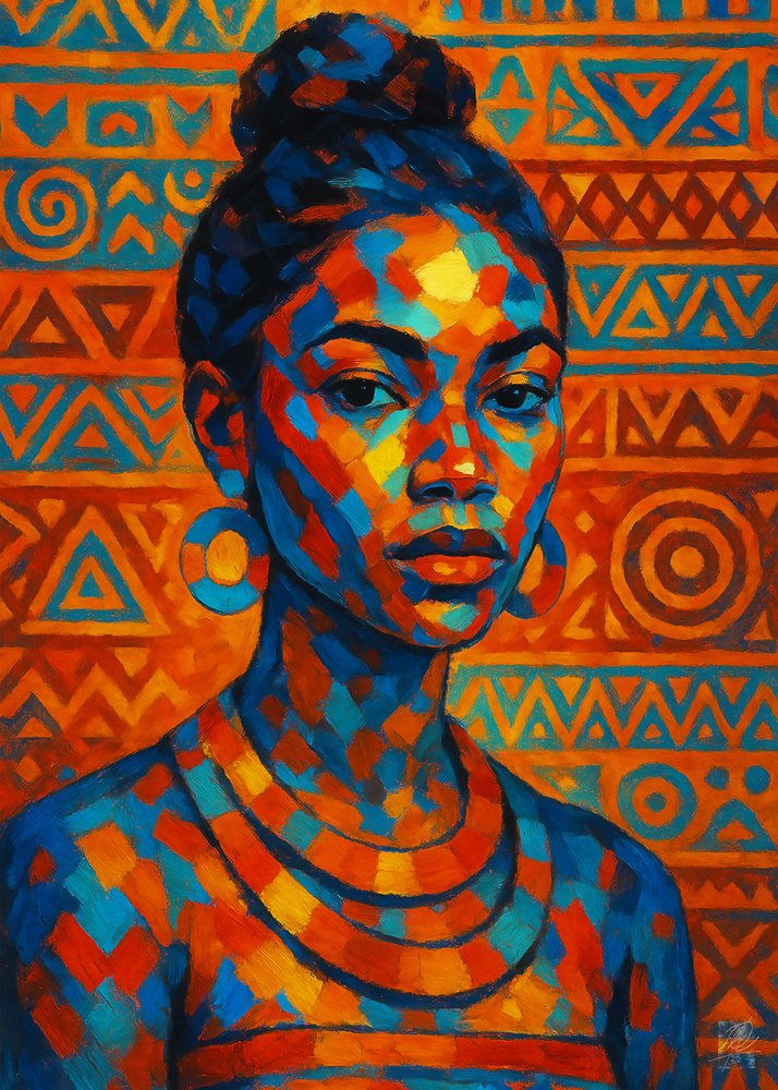 Portrét barevné africké ženy od Osvaldo Russo