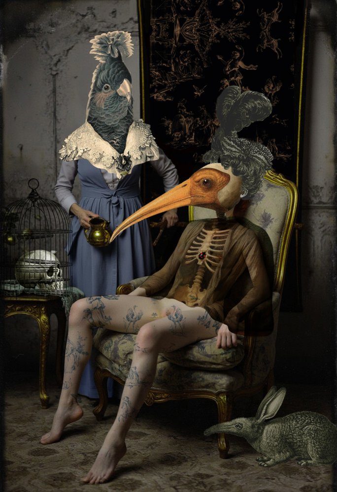 Surrealistické ptačí postavy od Pascal Bouchet-Spiegel