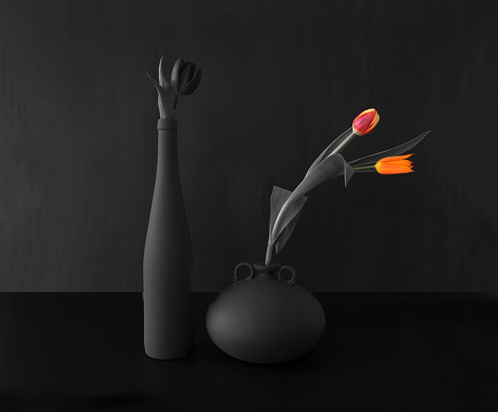 Zátiší se zářivými tulipány od Pedro Uranga