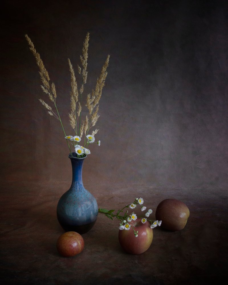 Podzimní jablka a váza od Purple Bamboo