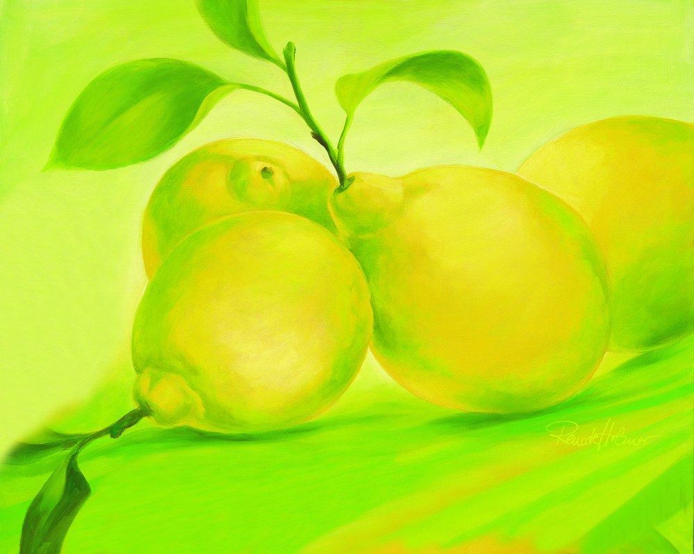 Zářivě zelené citrony od Renate Holzner