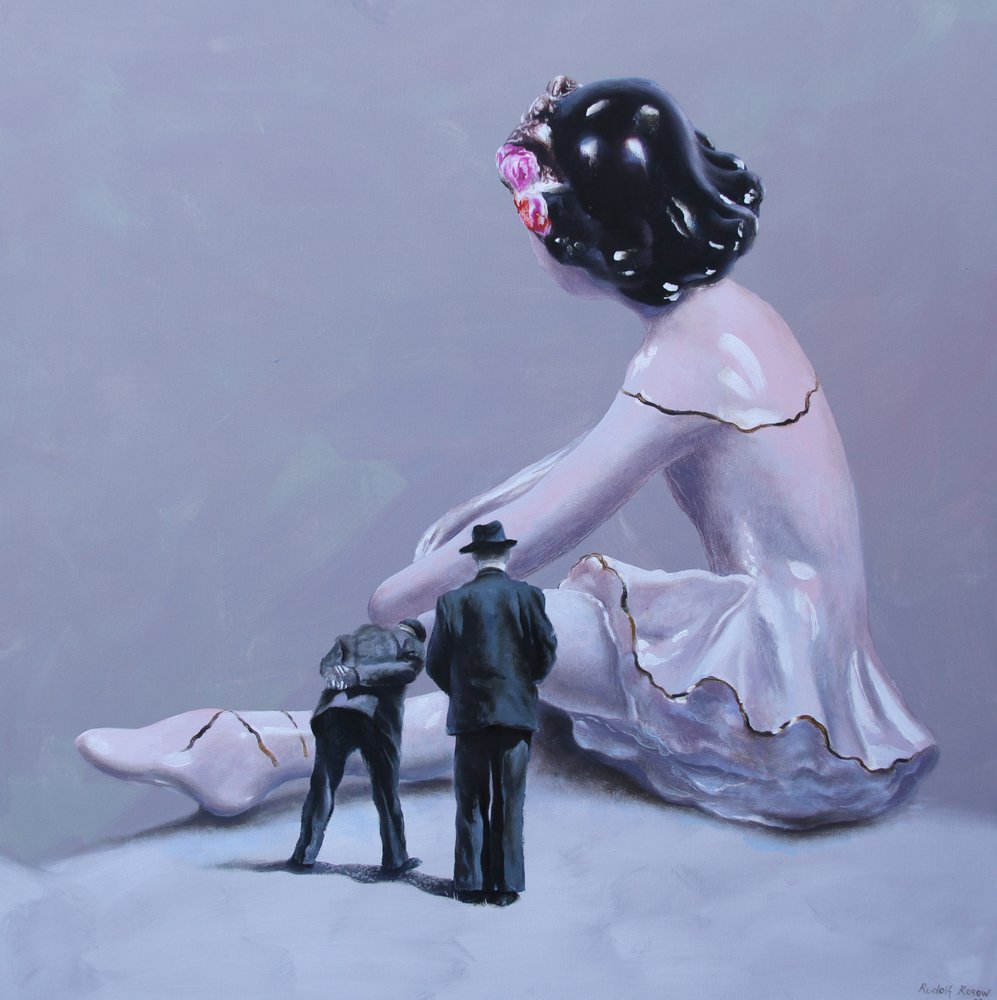 Surrealistická zlomená balerína od Rudolf Kosow