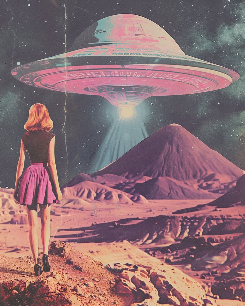 Růžový svět mimozemšťanů z UFO od Samantha Hearn