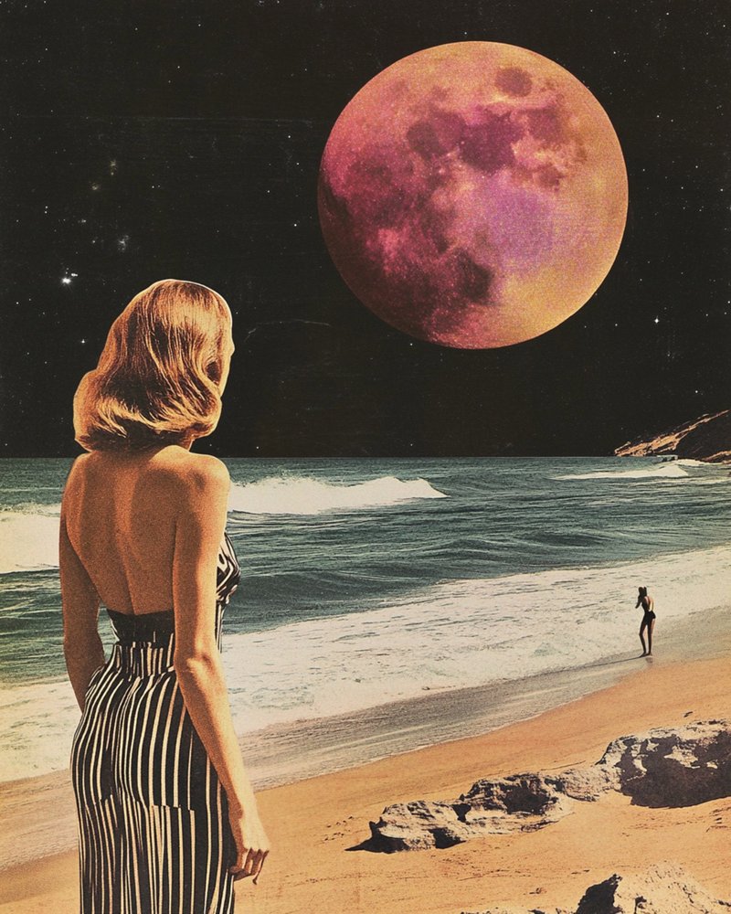 Sen o pláži Red Moon od Samantha Hearn