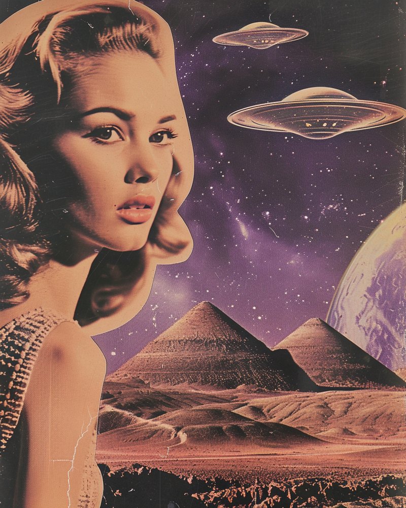 Retro mimozemské pyramidy od Samantha Hearn