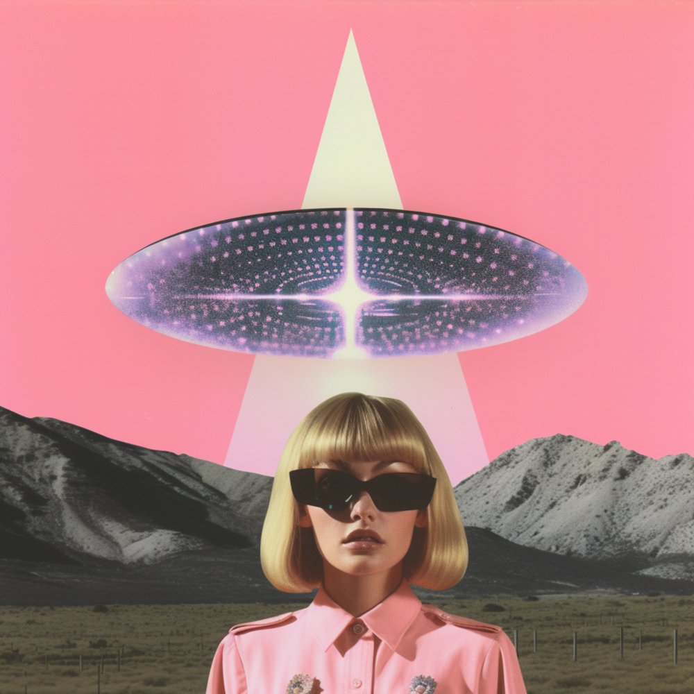 Setkání ve stylu retro sci-fi od Samantha Hearn