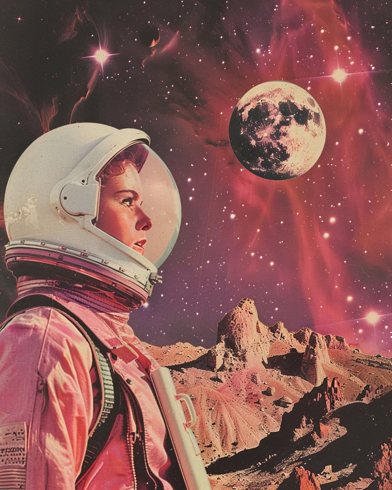 Retro Space Explorer od Samantha Hearn