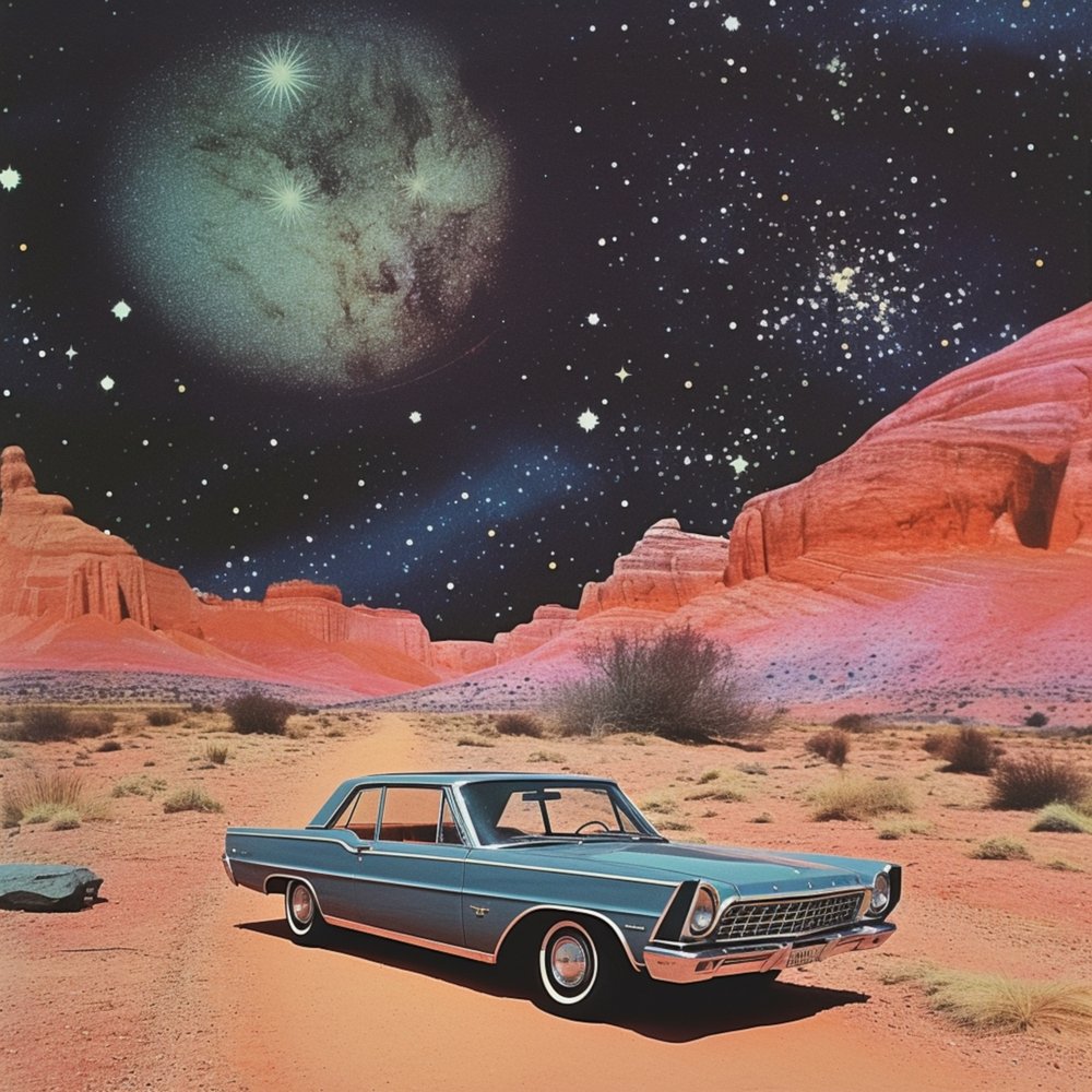 Vintage Car: Kosmická poušť od Samantha Hearn