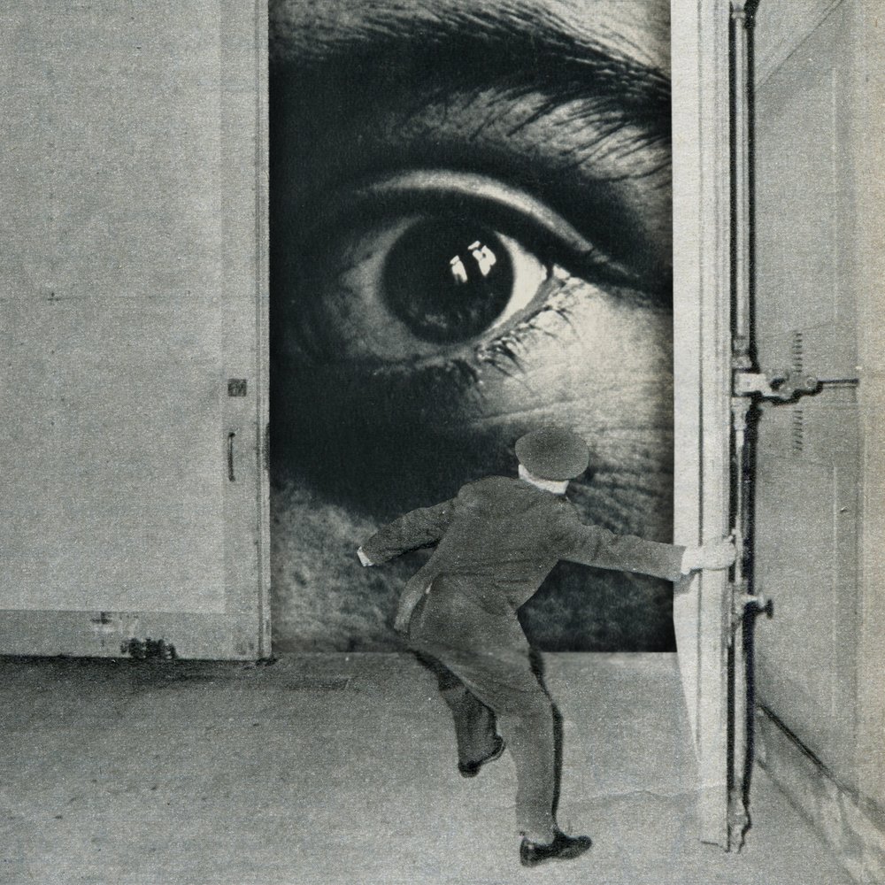 Surrealistický pohled za dveře od Sammy Slabbinck