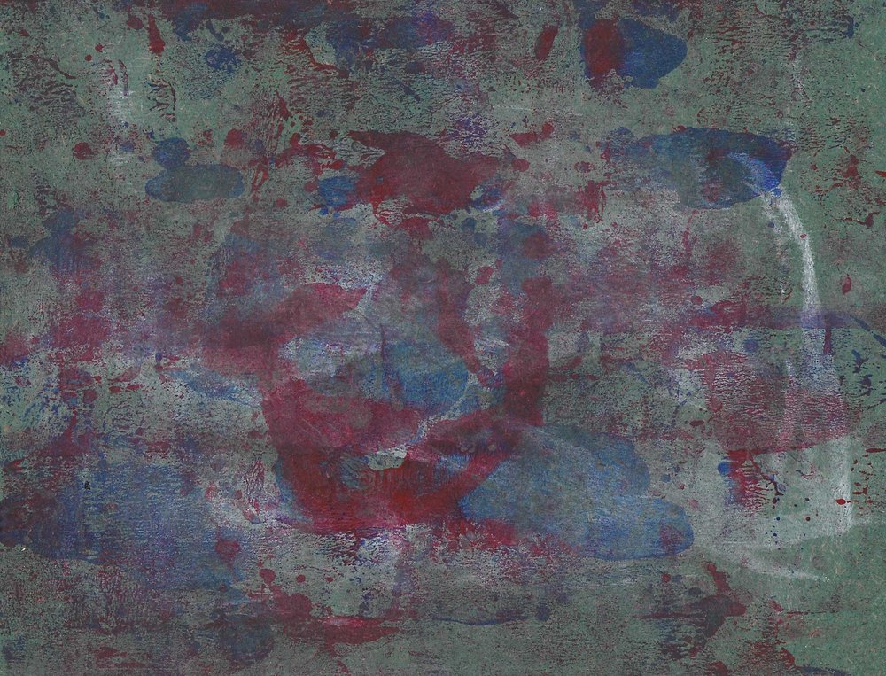 Abstraktní malba s patinovaným vzhledem od Santhosh ch