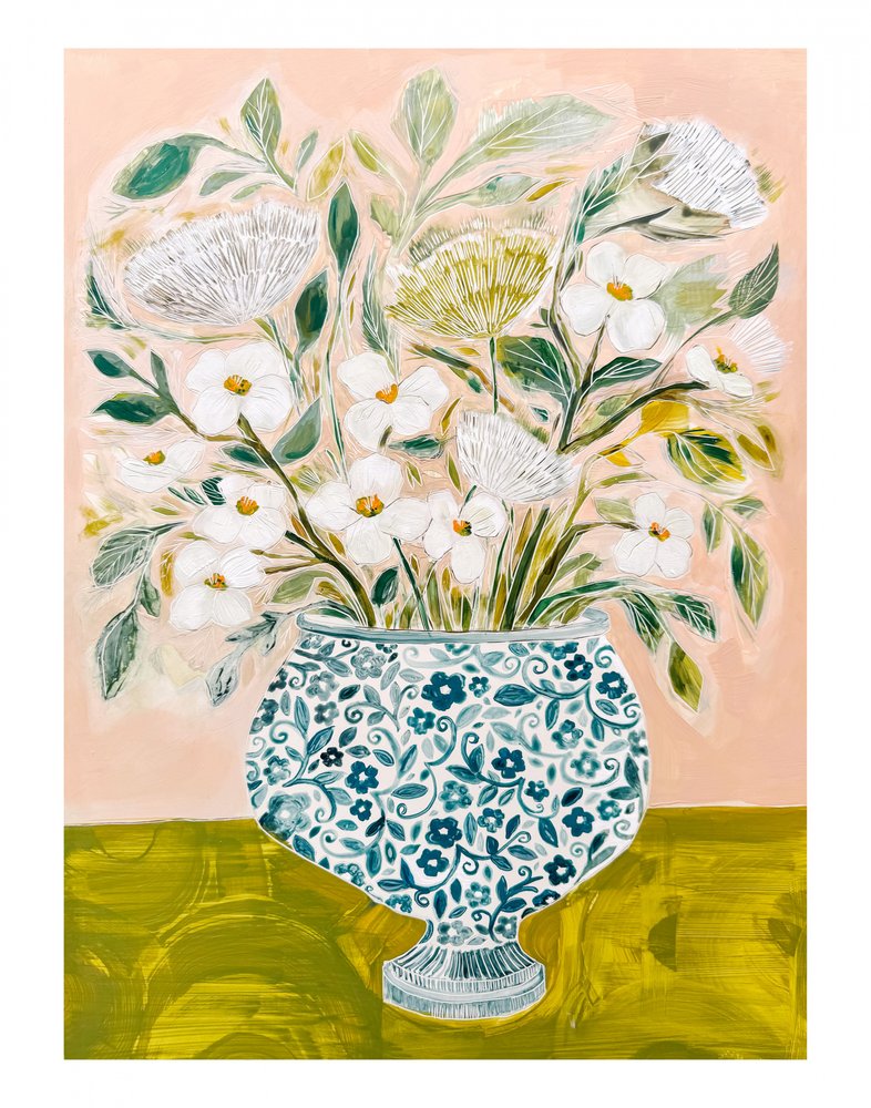 11x14 – Růžové květy od Sarah Fitzgerald