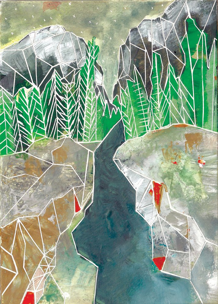 Geometrická horská řeka od Sarah Fitzgerald