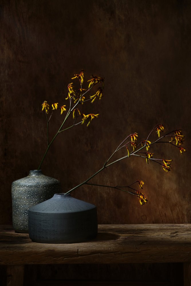 Botanické vázy Moody od Saskia Dingemans