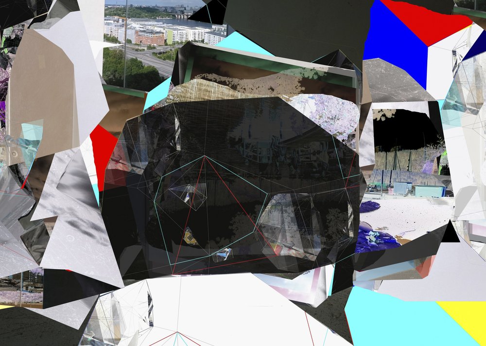 Geometrická městská koláž od Stefan Fransson