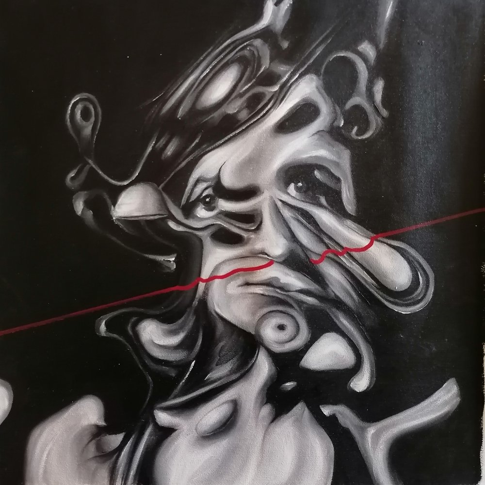 Temný surrealistický portrét od Stefano Mazzolini