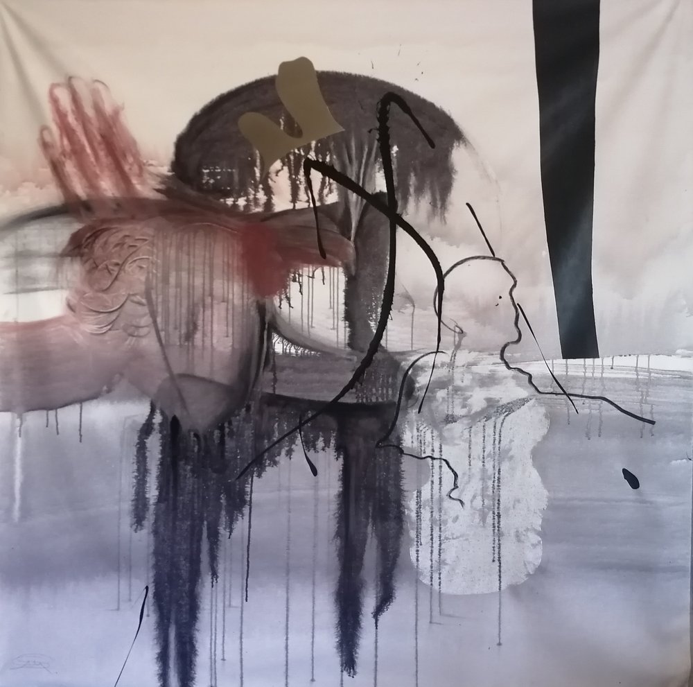 Zamyšlená abstraktní postava od Stefano Mazzolini