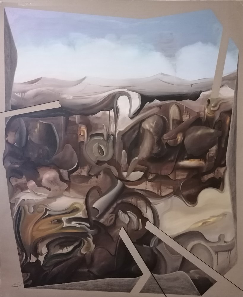 Surrealistická abstraktní krajina od Stefano Mazzolini