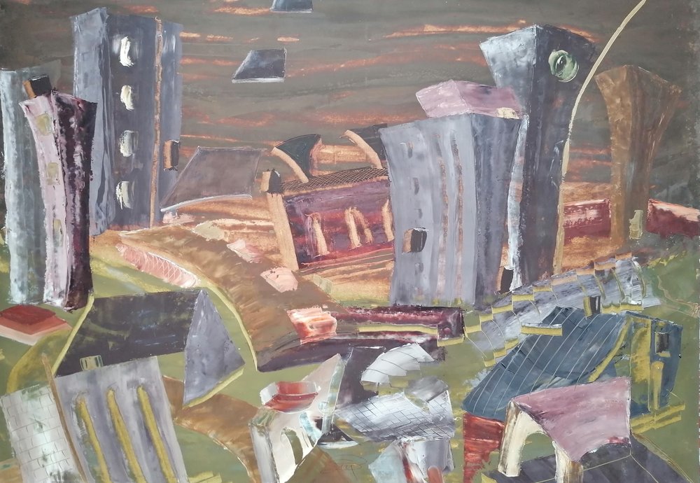 Surrealistický městský kolaps od Stefano Mazzolini