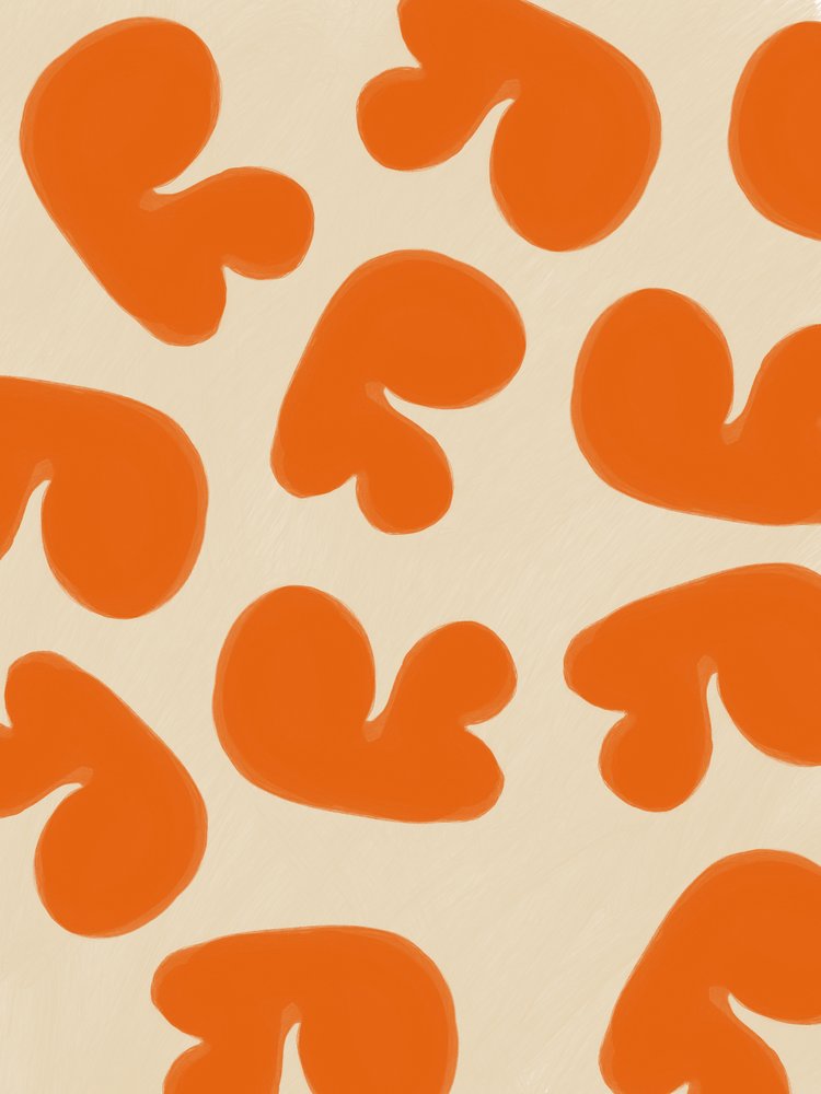Abstraktní oranžové tvary od Studio Palette