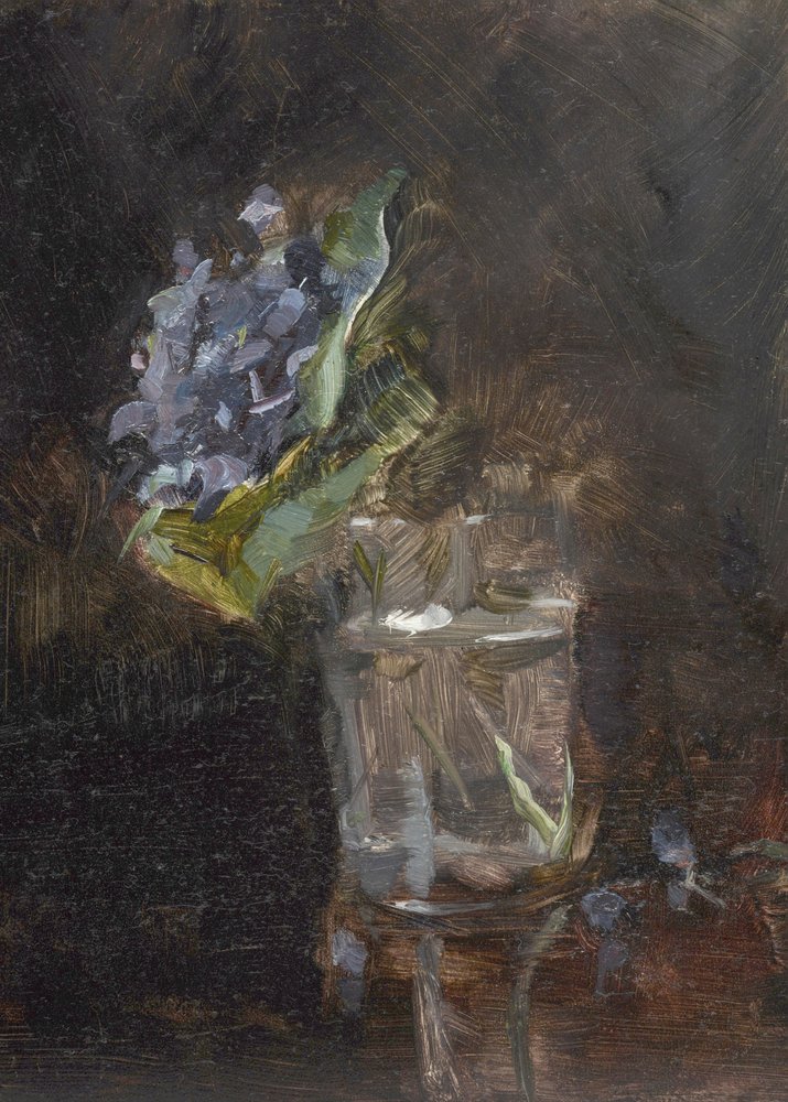 Kytice fialek ve váze (1882) od TOULOUSE LAUTREC