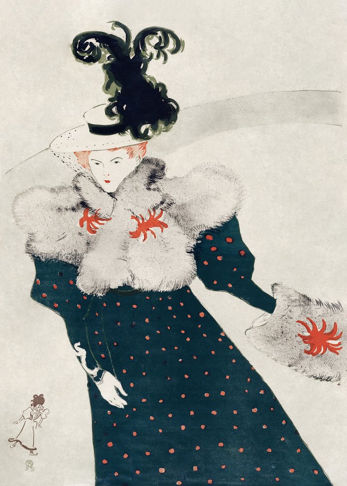 La Revue Blanche (1895) od TOULOUSE LAUTREC