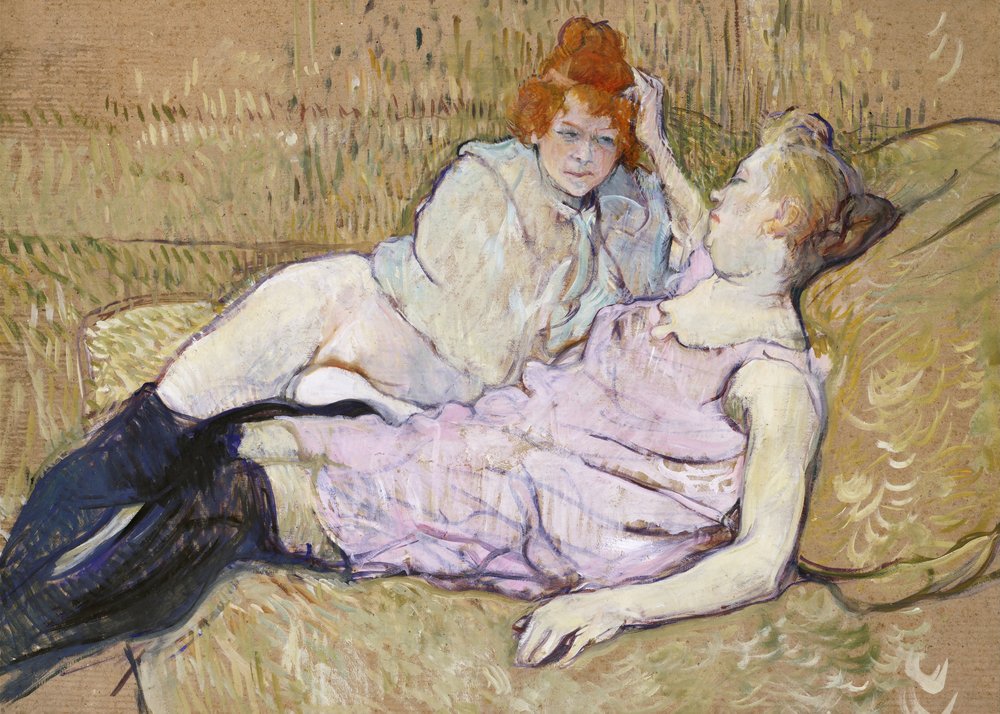 Pohovka (cca 1894–1896) od TOULOUSE LAUTREC