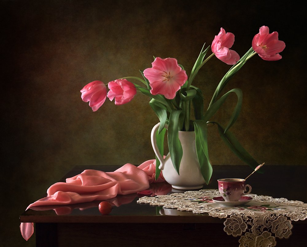 Elegantní růžové tulipány od Tatyana Skorokhod