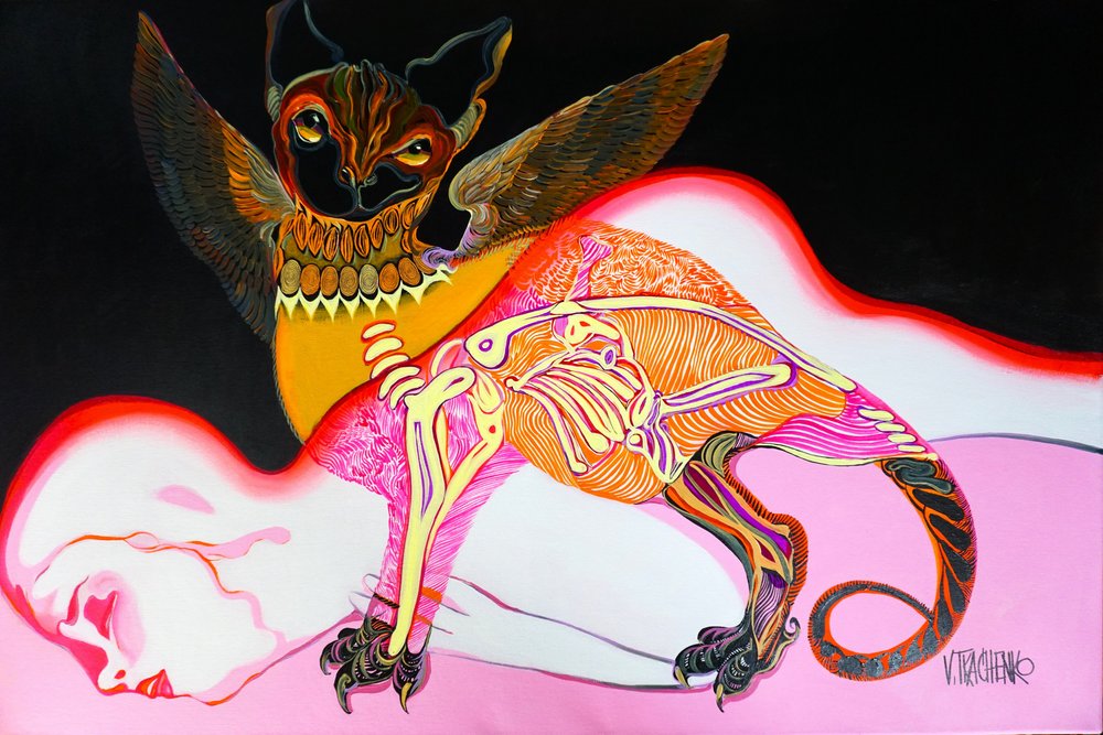 Surrealistický sen o netopýřím stvoření od Victor Tkachenko